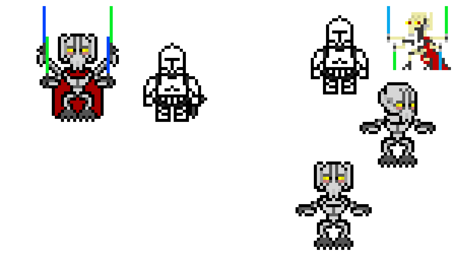 [a93800] General Grievous Pixel Game Style2.0