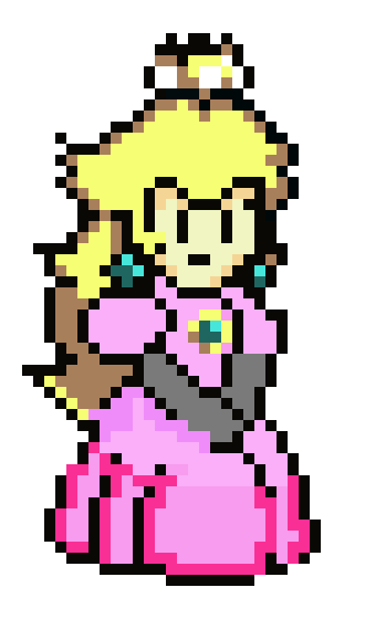 [9664c4] peach pixel art Miranda lara