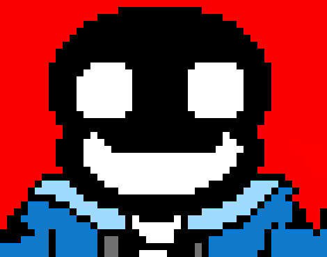 [619e86] SansVirus.exe Head twistes and stares at inky in a scary way - you wanna become a meal