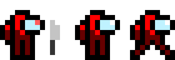 [f8d6a4] Among us red pixel art