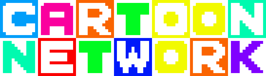 [c67303] Cartoon Network Logo print pixel