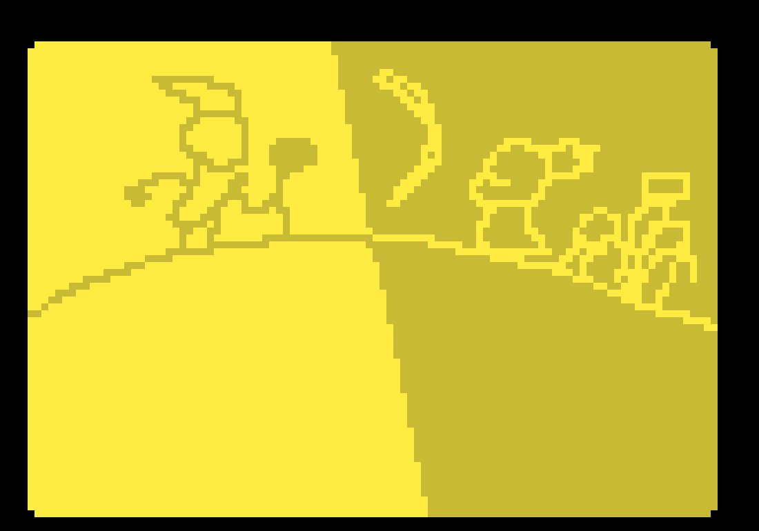 [00fef4] -they then banished the undertale people to the other side of the mountain-