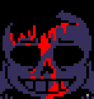 [7ce906] *(Demented would be walking on a sidewalk, eating a donut.) -HorrorTale Sans