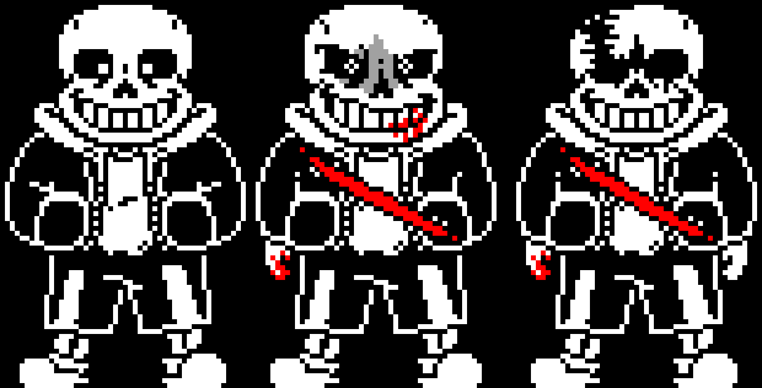 [63ceb7] "Sans - Battle sprite [Last breath: Phase 1-3] | -Terrie