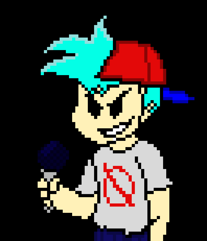 [d0ac6b] -chucks a microphone at the other BF to knock him out-