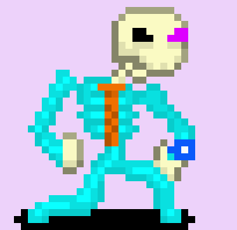 [05b0c1] *He looks up* Alright. But don't say I didn't warn you. *Battle theme plays* *He raises a golden staff with a dark crystal. All the graves are zapped*