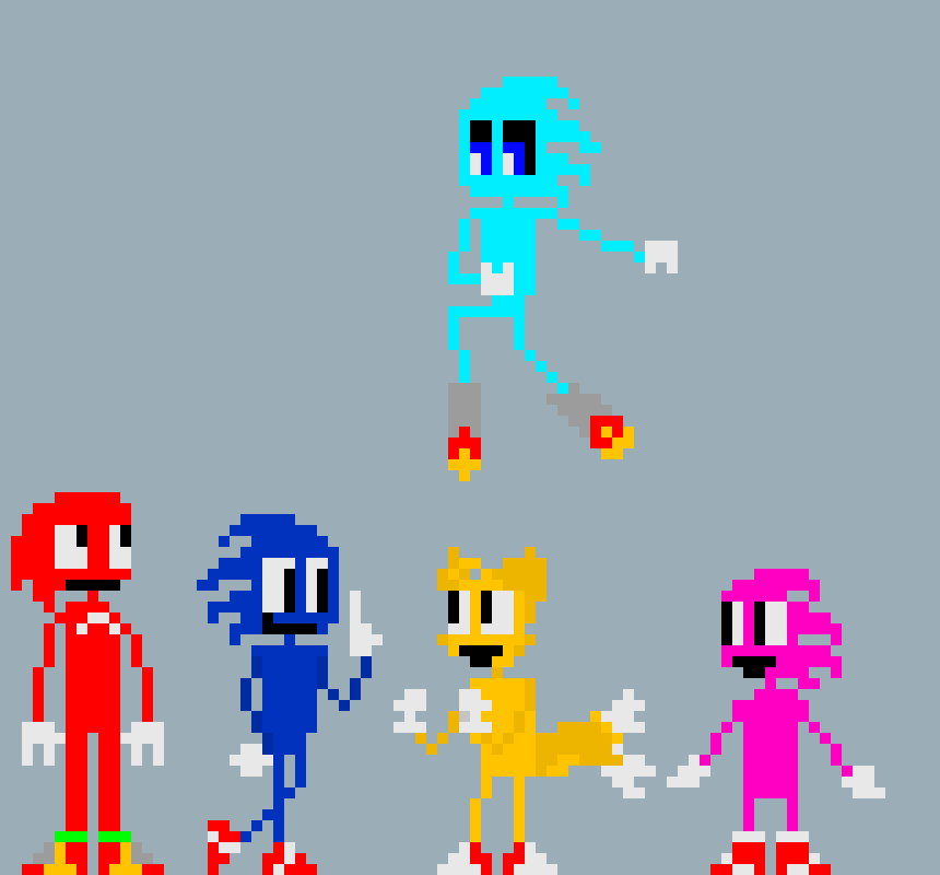 I Have A Feeling This Is Gonna End Up Just Like All My Other Sonic type Things Pixel Art Maker
