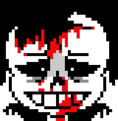 [7ce906] *(Unable to find anyone, he'd summon a blaster to keep him company.) -Demented Sans