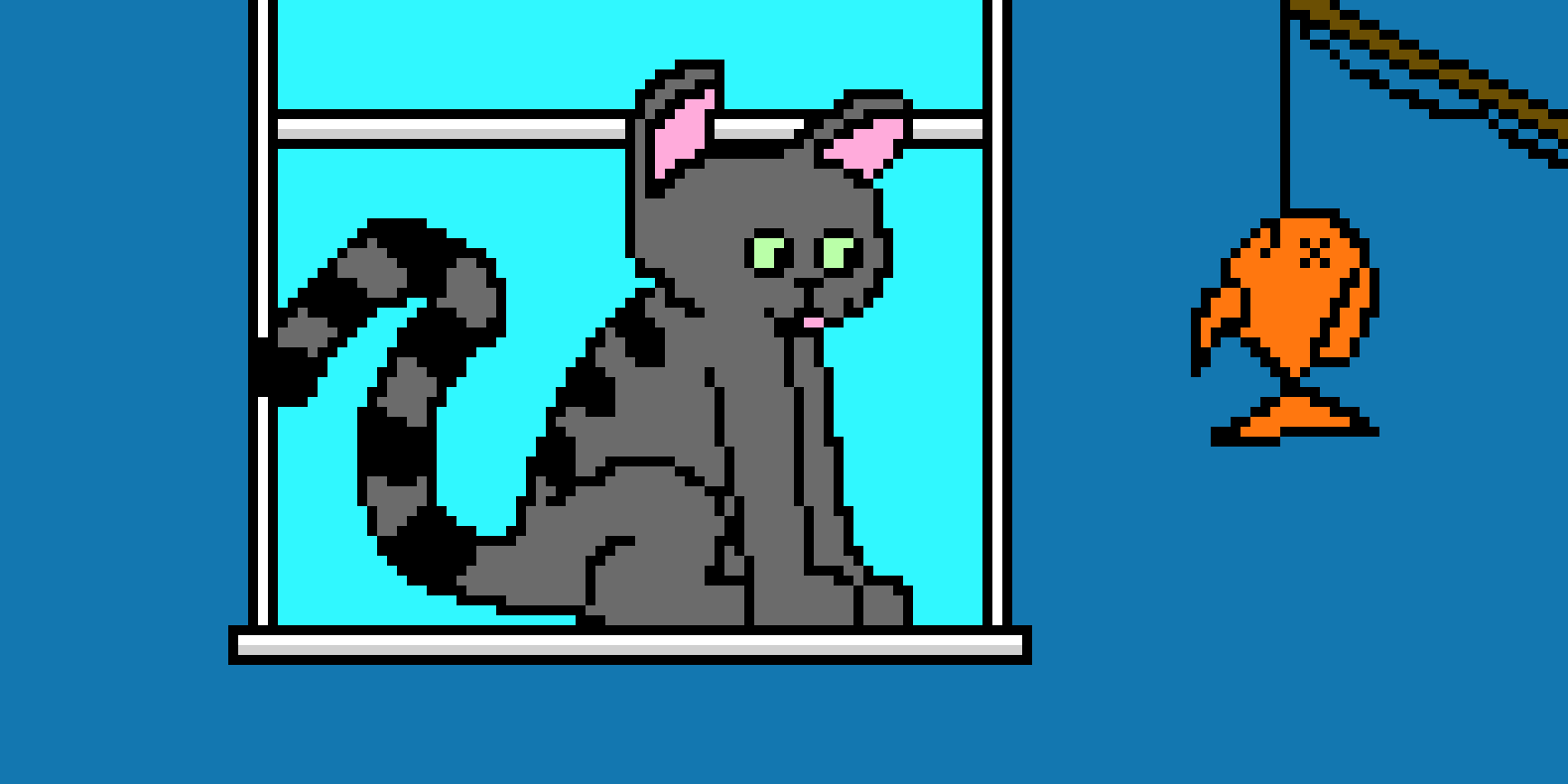 [d2e8c1] Cat On Window Sill