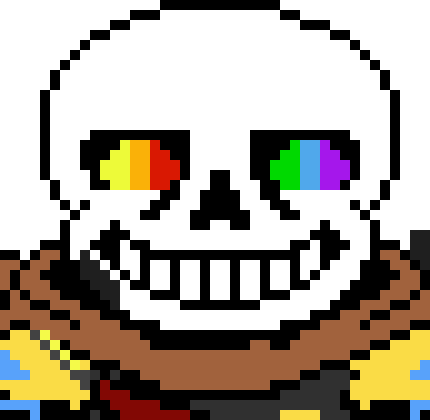 [a82578] *ink punches sans's face so hard it cracks multiple times*-ComicSanz