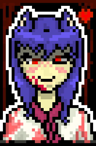 [5b2f3e] Hanako: -twitches and turns around sharpening a knife- Don't Question Me.  