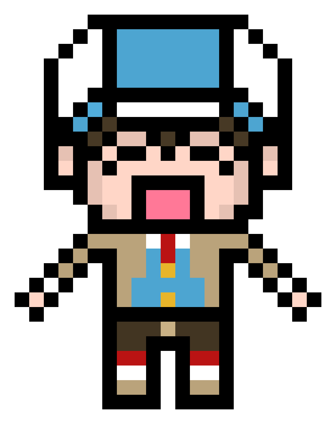 [b63f4b] Arthur Pixelart Cheer arms down