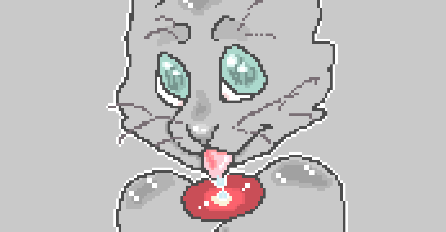 [9664c4] Finished Cat Pixel Art