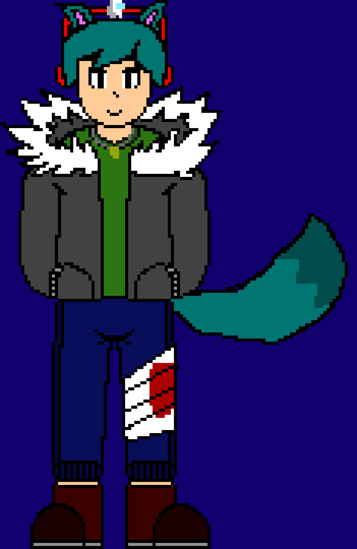 [fd7931] (Walks through the forest while singing "Help Oh Well")-Cade