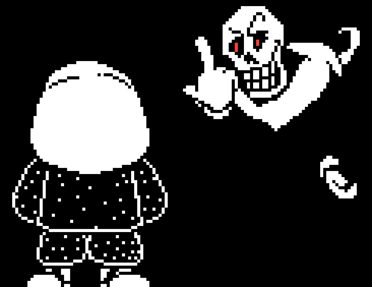 [11a9d7] -you see phantom papyrus sticking up his finger at sans, because he put on his cloths backwards- -Deteriorate