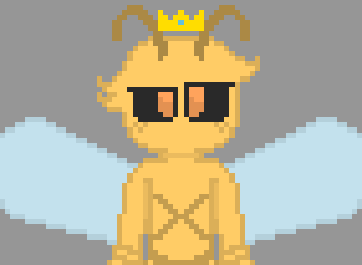 [4fbda4] me and beelina are minecraft player size bees because we are in the minecraft world right now-bobee))