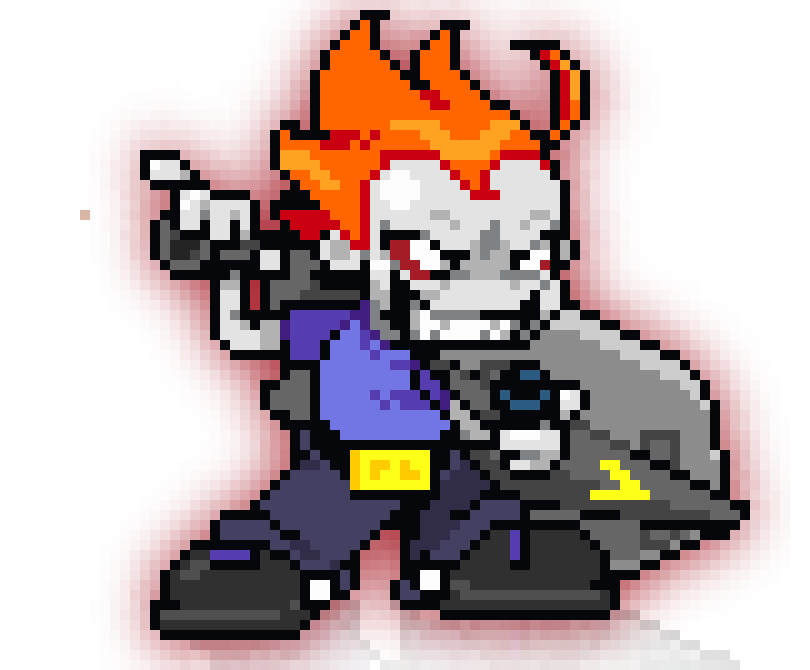 [490418] *blocks it with his sword* *hank shoots with a minigun at them*