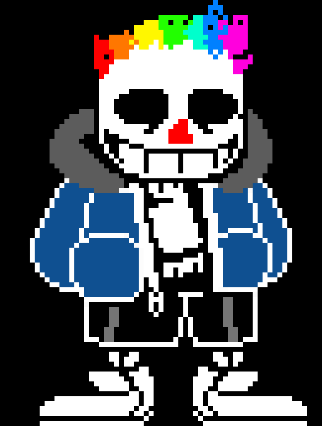 [a228fa] clownsans (Edit by not that Chara, but still I made it ugly.)