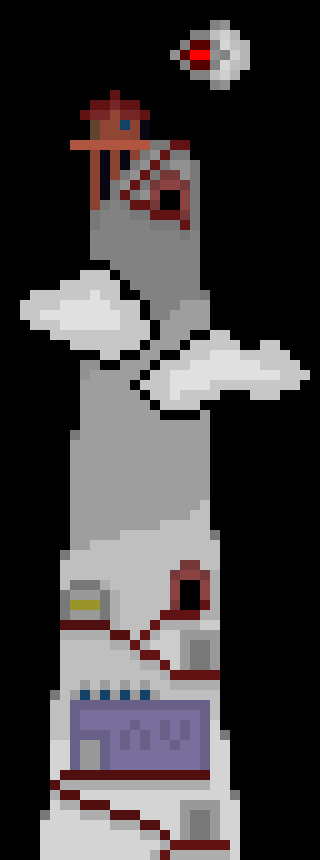 [be82ba] Spear Pillar is much higher than the clouds. It isnt that short. Its over 11 miles high.