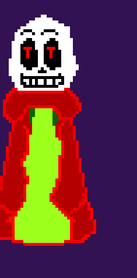 [904ba9] flames sans hmmm yess this is more fun then waiting for someone to talk to me chey happliey let them look at her new pixle.