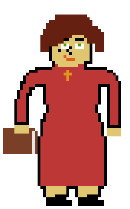 [4d9854] teacher pixel art