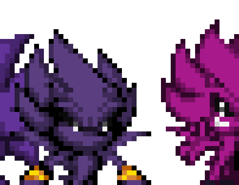 [6c26bc] Ozan the Hedgehog (Base, Super, and Chaos Forms (w/ Fleetway Forms for Each)) - Sonic OC (Nazo Clone)