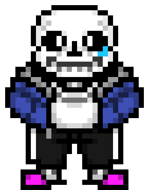 [35dc76] it could have been the fire because sans takes the place of grillby, and sans has been shown in fanon to have a flaming eye, but it could also be lightning because i doubt you would make it fire cause thats too close to grillby, would want to make it slightly different,  so i say B, but i could be wrong, im just making an educated guess