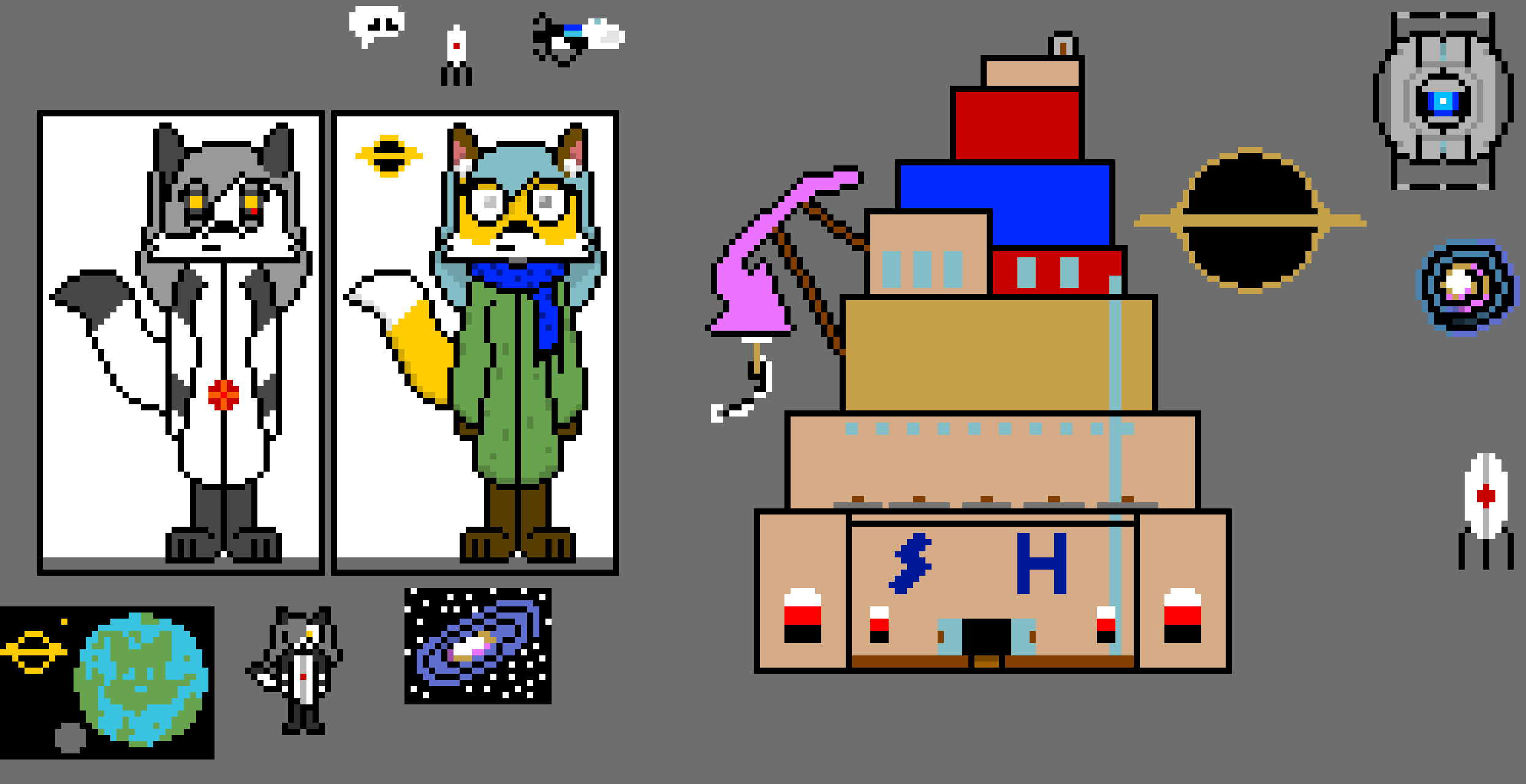 [6d74d1] Also, this was my art before I switched over to the bigger Foxlynn, and then switched over to the most recent Foxlynn... Also, this is where I got Foxlynn's final design! -Foxlynn