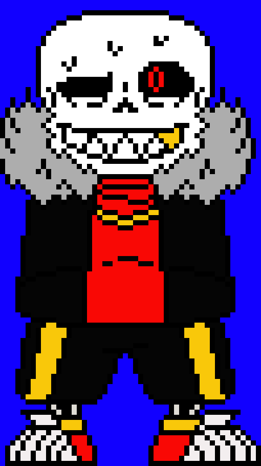 [7ce906] Alright done, here you go rainbow -HorrorTale Sans