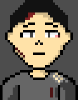 [90896a] *Paranoid as he was, hearing the sudden voice caused Chris to jump.* AH! *He turned around, looking ready to run, but he just stood there staring.* ... I've never seen you before.