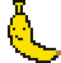 [f7c573] attempt to make banana into an undertale sprite!