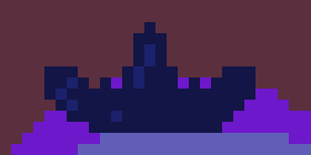 [5b2f3e] -it then looks down, and explodes into purple smoke- 