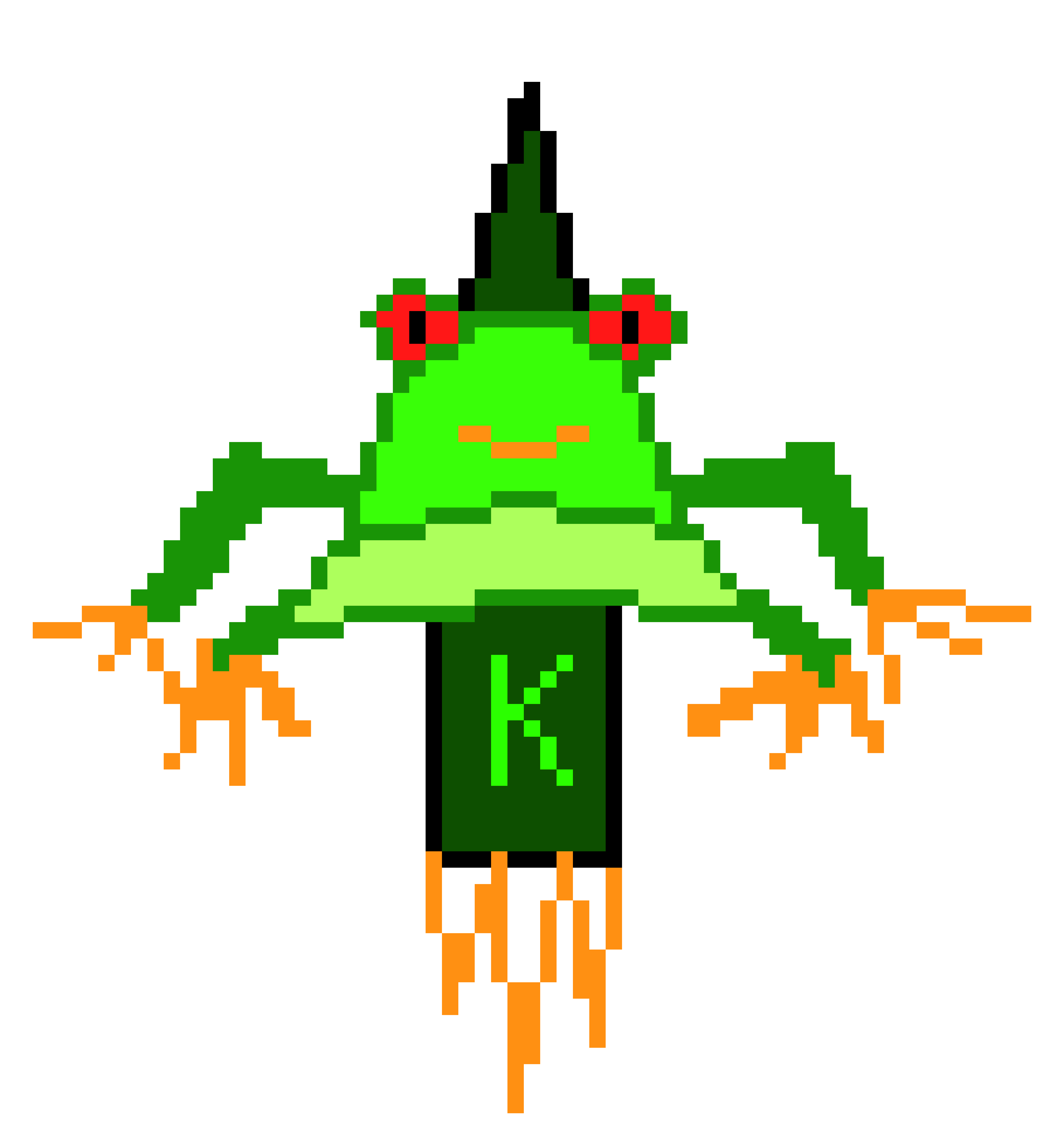 [0cab89] frog rocket