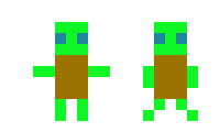 [9664c4] Pixal Turtle Both
