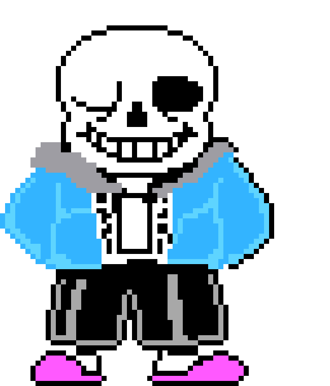 [259050] I tried to make a Sans Battle Sprite in color