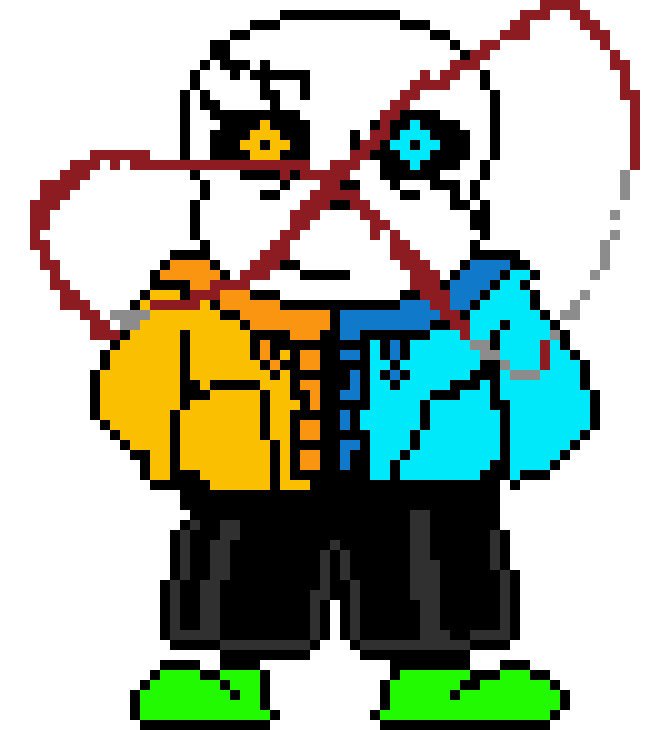 [f943f0] *Ian slashes sans with razor sharp claws twice*