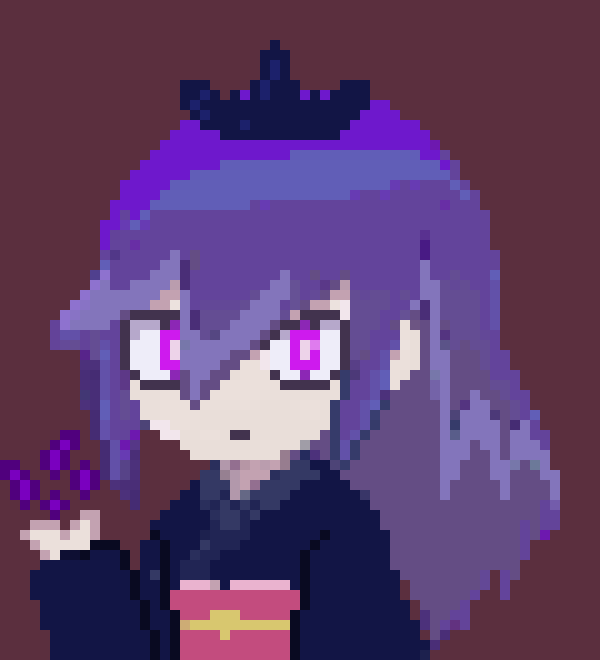 [5b2f3e] -something turns a tree into a black wooded, pink leaved cedar tree- 