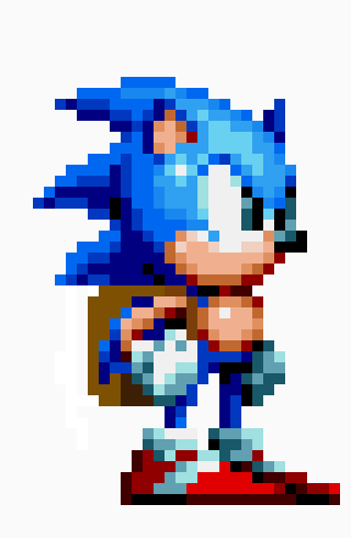[4344ee] Sonic Saturday Morning Sonic Sprite