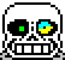 [d6b045] *Fear Sans summons his Demonic Blasters and blasts his clone*