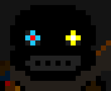 [46ea29] LEAVE!!*jumps at them,and absorbs a ton of determination,shoving both ross and frisk into a portal that kicks them out,turning it i into a window instead,with them trapped outside*