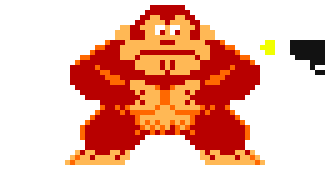 [acbc50] Donkey kong gets shot at