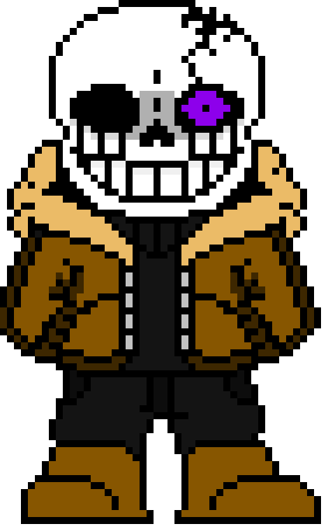 [be2951] dark sans-(meanwhile in ??? head dark sans and nightmare are fighting)