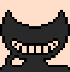 [238919] A blade flies towards Ink Bendy, only to simply clip through him because that is how the game works