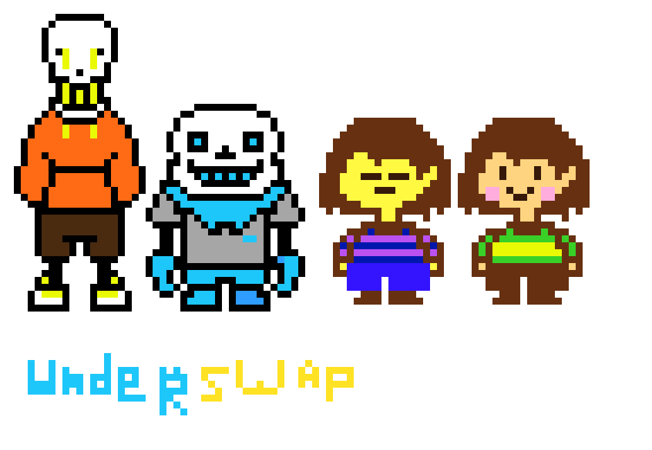 [9664c4] Undernothing Sprites (Carrot/Blueberry/Chara/Frisk)