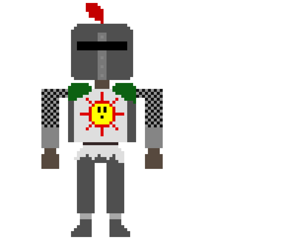 [2fcb16] Solaire: *He Is praiseing the sun at where he normal is*