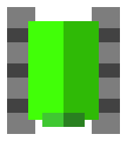 [54259f] Green Tank Body