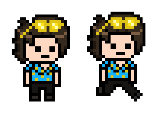 [5d9cdf]  Xavi danganronpa sprite sheet (darker)