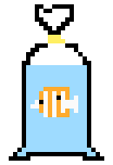 [9664c4] fish bag- butterfly fish