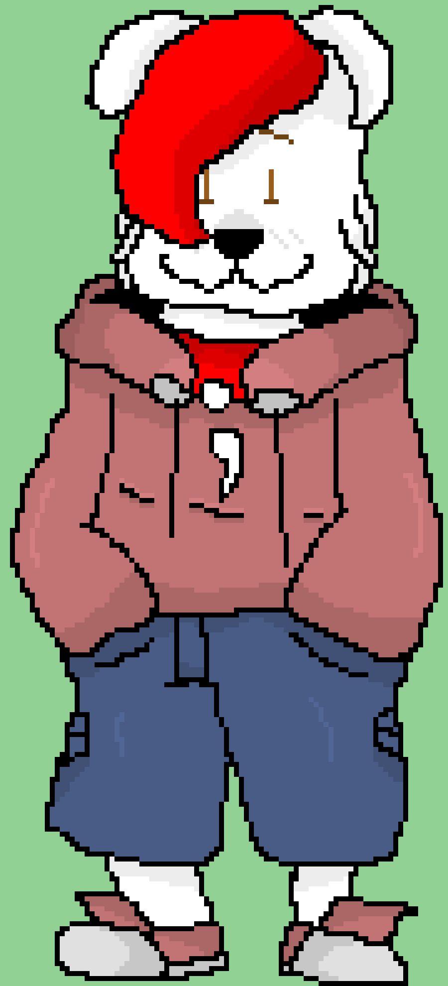 [63ceb7] PixelWorld Terrie | Ro`s, AU... Yes, Terrie, is Sans, in this AU