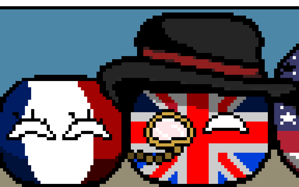 [0f3976] France,Uk And Half Of America